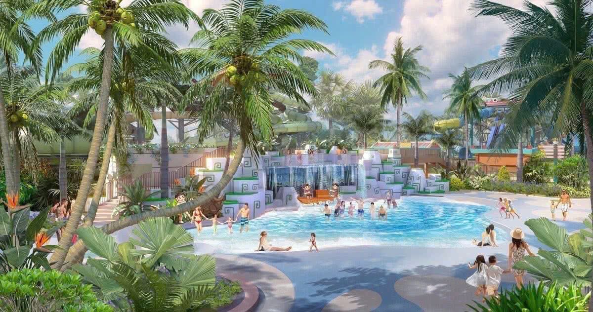 Khu vui chơi giải trí dưới nước đầy màu sắc tại tiện ích dự án Vinhomes Cam Lâm